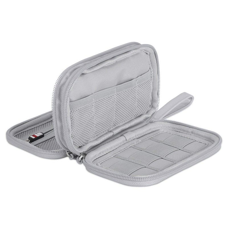 BUBM Hallart USB Flash Drive Case, Portable Waterproof Electronic Accessories Bag for USB Flash Drives, SD Cards,Earphone and Other Small Accessories 6.30 x 3.54 x 1.77 Inch,Gray - Image 4
